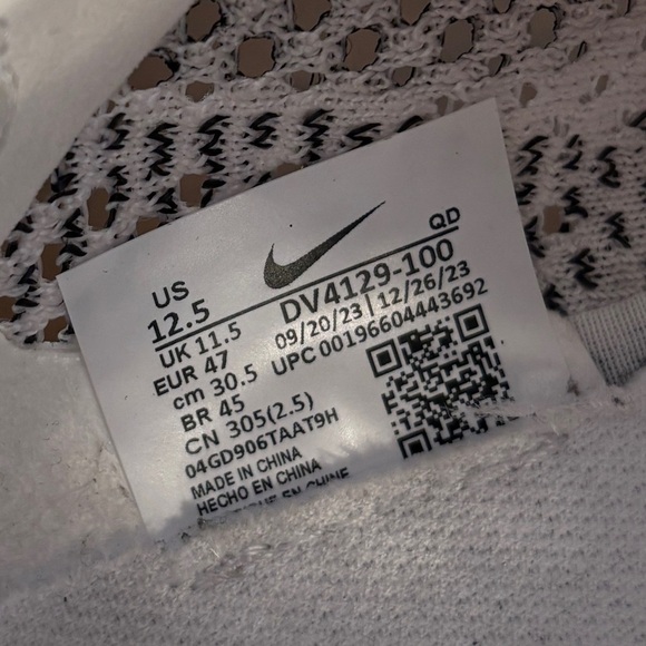 Nike ZoomX VaporFly Next 3 Shoes White Particle Grey Sz 12.5 Sneakers DV4129-100 - Picture 6 of 7